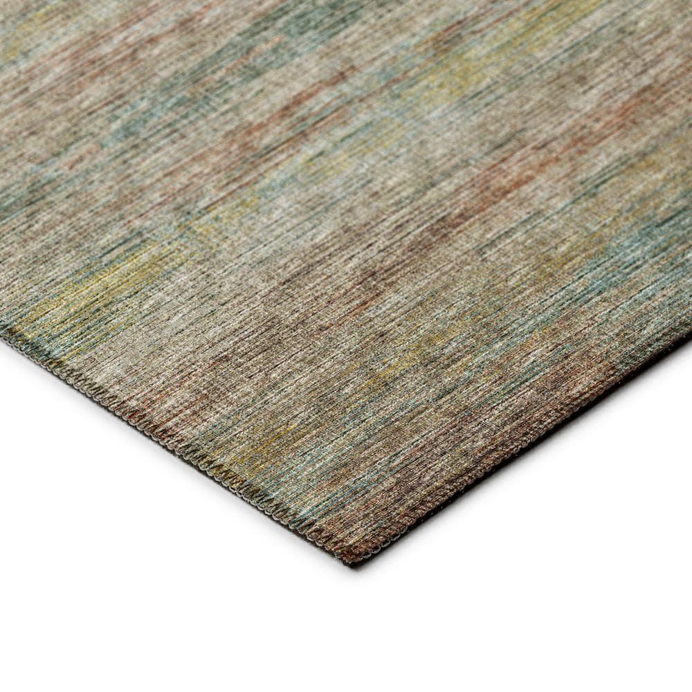 Addison Rugs Indoor/ Outdoor Marston Dynamic Transitional Striped Washable Area Rug 3' x 5' - Multi