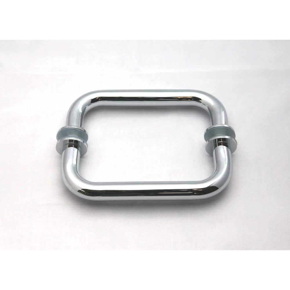 Glass Warehouse Halo 58 in. x 38 in. x 78 in. 90-degree Fully Frameless Glass Hinged Shower Enclosure 90-GH-58-38-CH