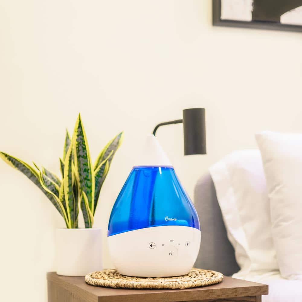 Crane USA Drop 2.0 , 4-in-1 Cool-Mist Humidifier with Aroma Tray & Sound Machine