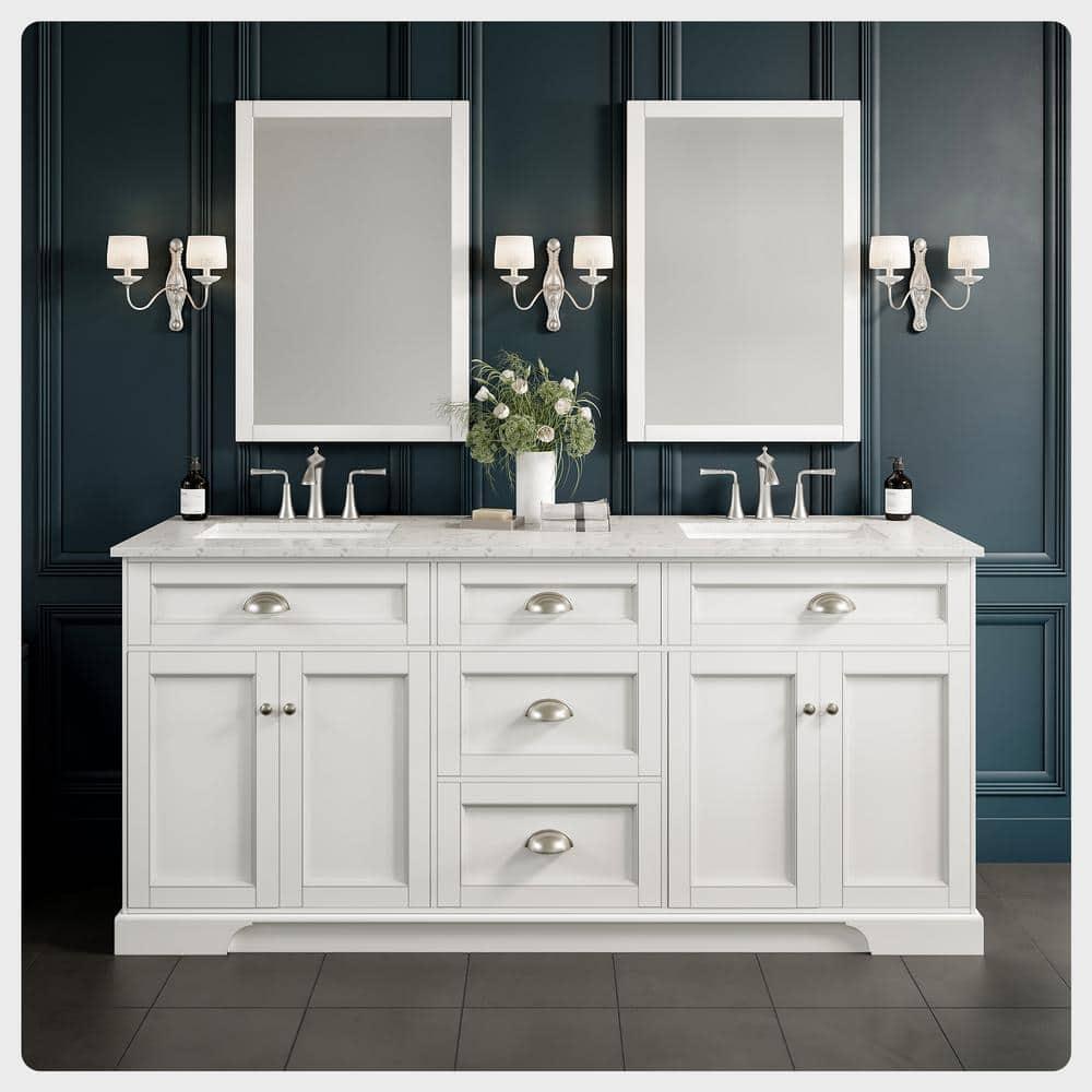 Eviva Epic Transitional White Bathroom Vanity