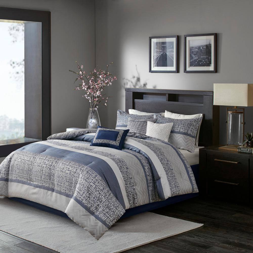Madison Park Rhapsody 7 Piece Jacquard Comforter Set
