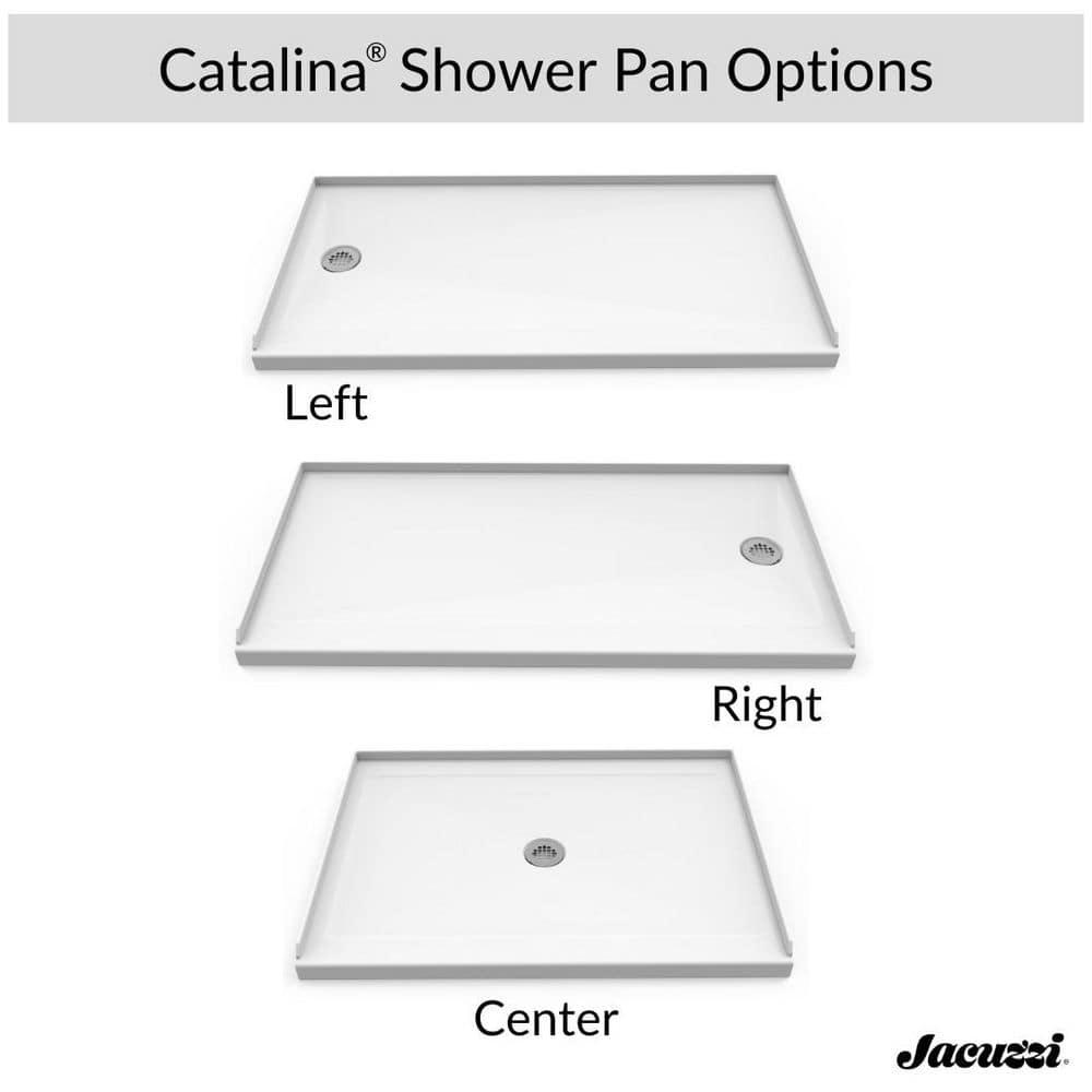 Center Drain 36" x 48" Shower Base