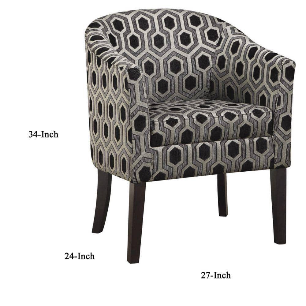 Jansen Upholstered Barrel Chair
