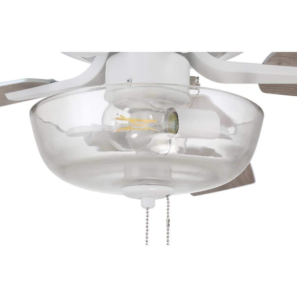 Pro Plus 101 Clear Bowl Light Kit 52'' Ceiling Fan with Light Kit