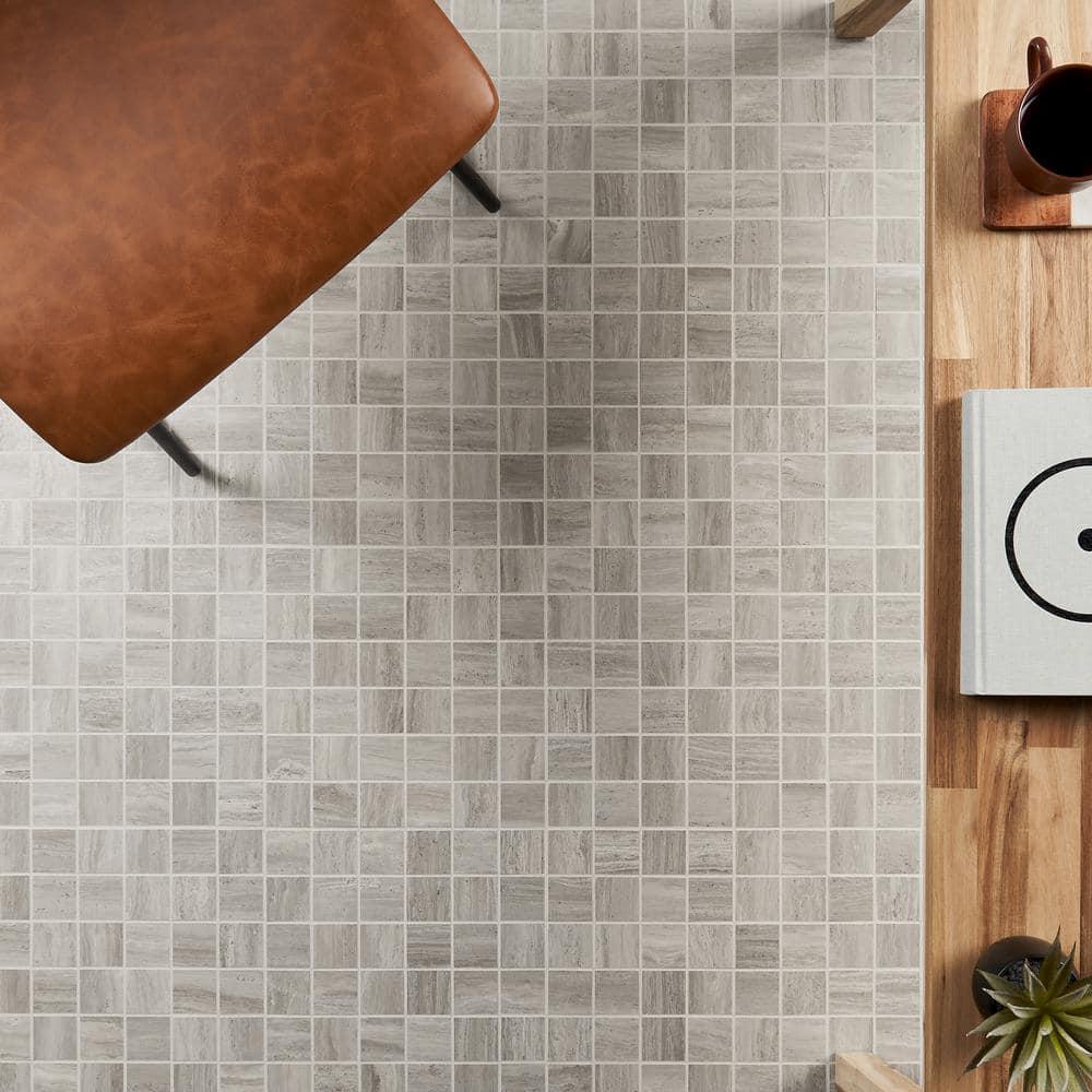 Roswell 12" x 12" Porcelain Mosaic Sheet Wall & Floor Tile (0.96 Sq. Ft. / Each)