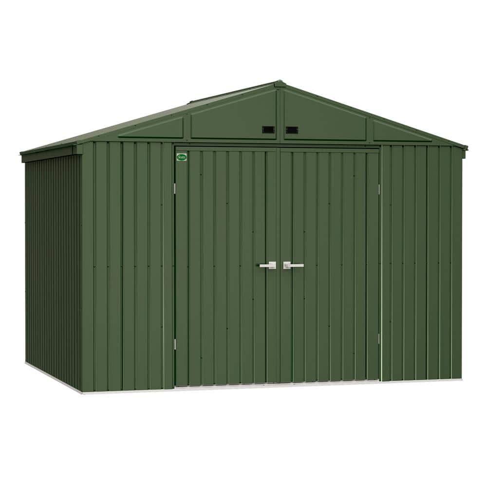 Arrow Scotts Lawn Care Storage Shed, 10x12, Green