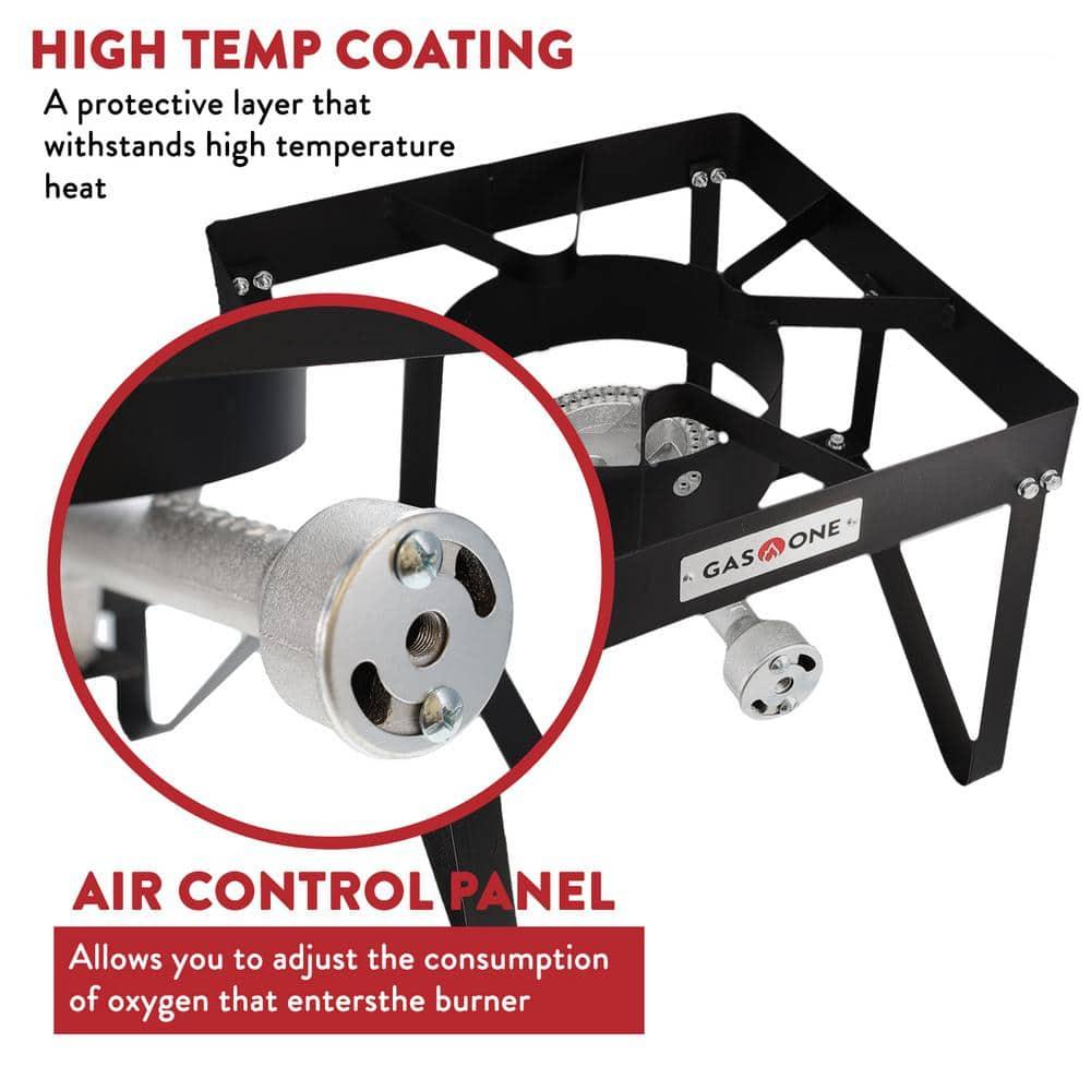 GasOne Propane Gas Outdoor Stove with High Pressure Braided Hose
