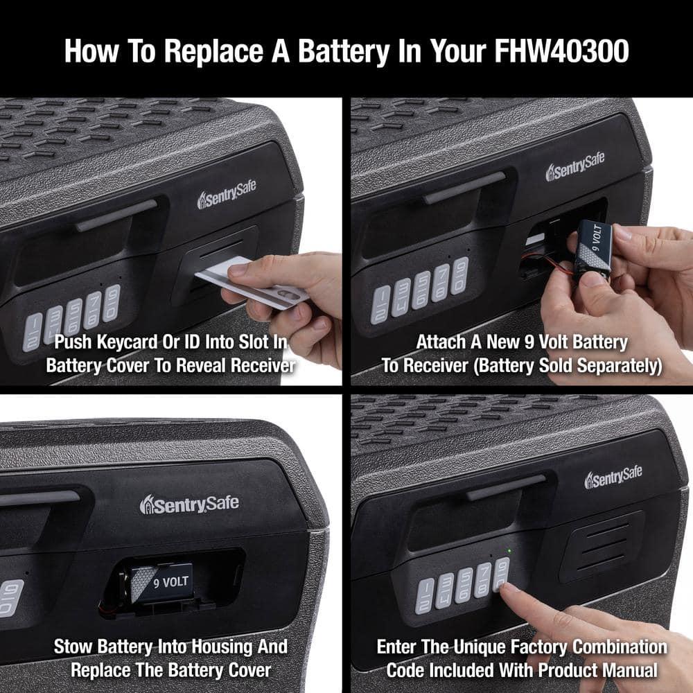 SentrySafe FHW40300 Fire and Water-Resistant File Safe with Digital Lock, 0.66 Cu. ft.