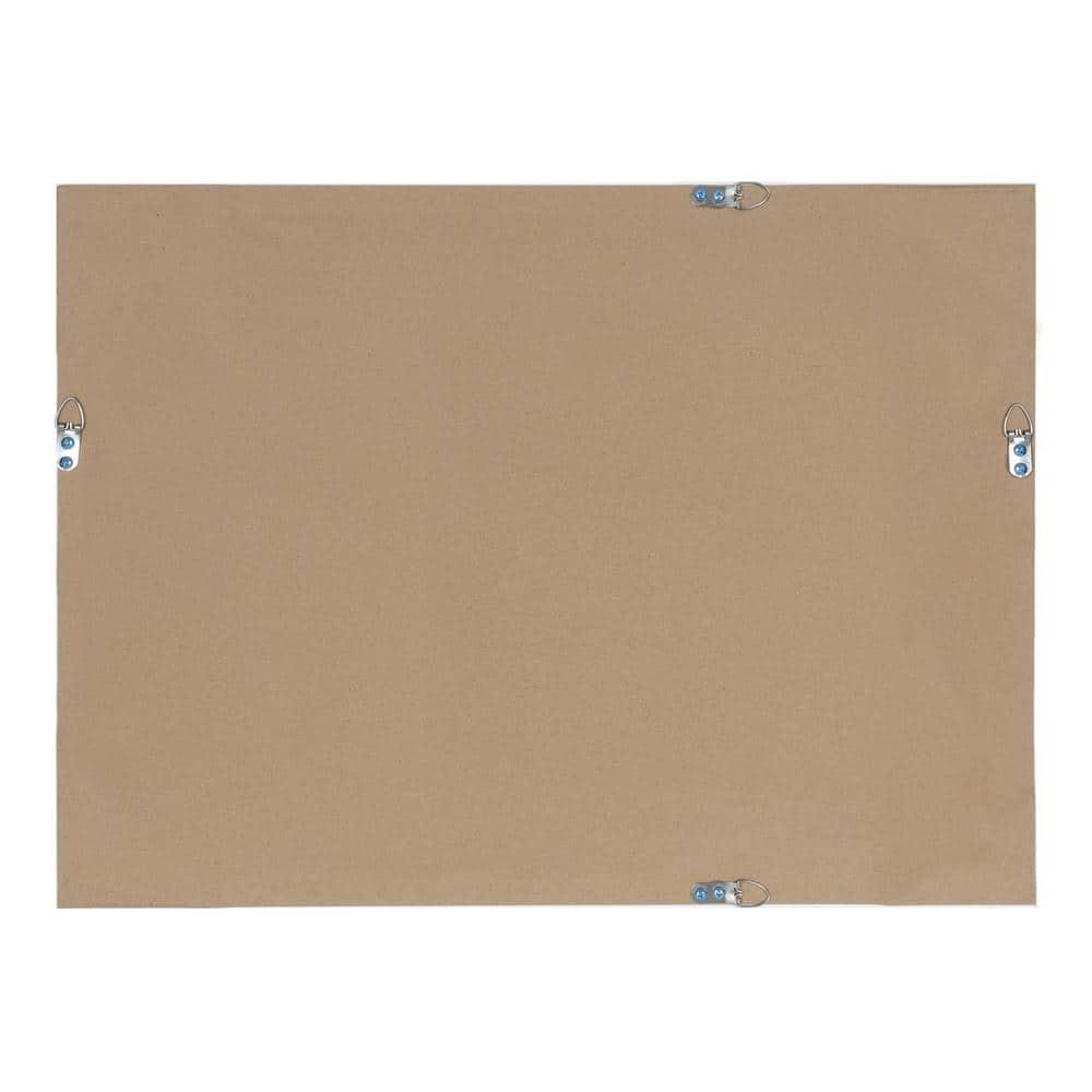 24.7" x 36.7" Rhodes Rectangle Wall Mirror White - Kate & Laurel All Things Decor: Modern, Beveled, Easy to Hang
