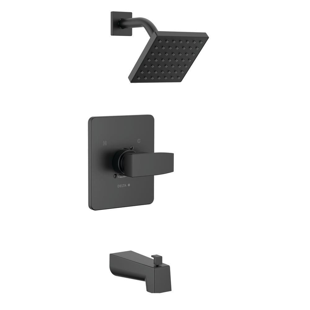 Modern Monitor 14 Series 1-handle Single Function Square Tub & Shower Trim