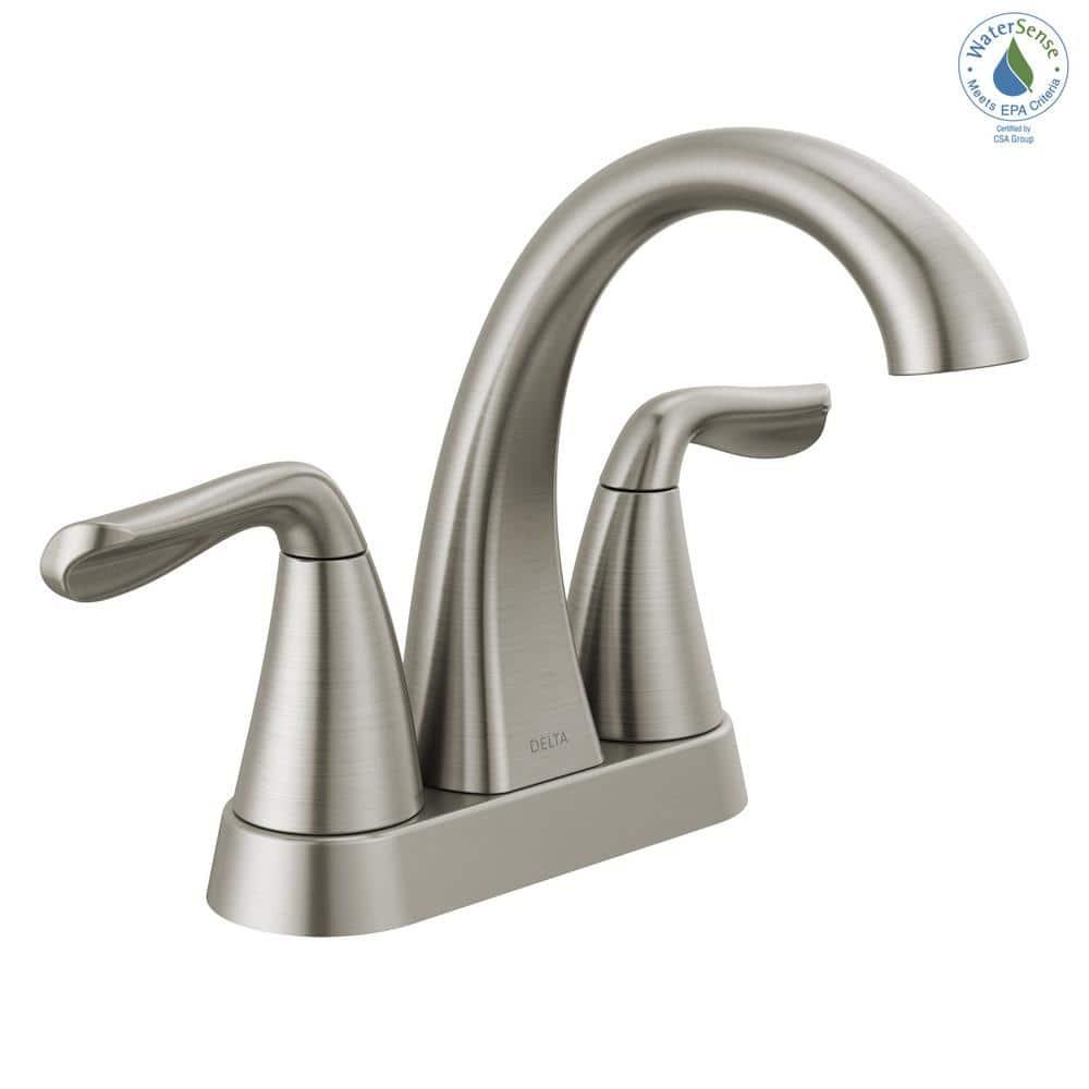 Arvo Centerset Bathroom Faucet with Drain Assembly, 2-handle Bathroom Sink Faucet