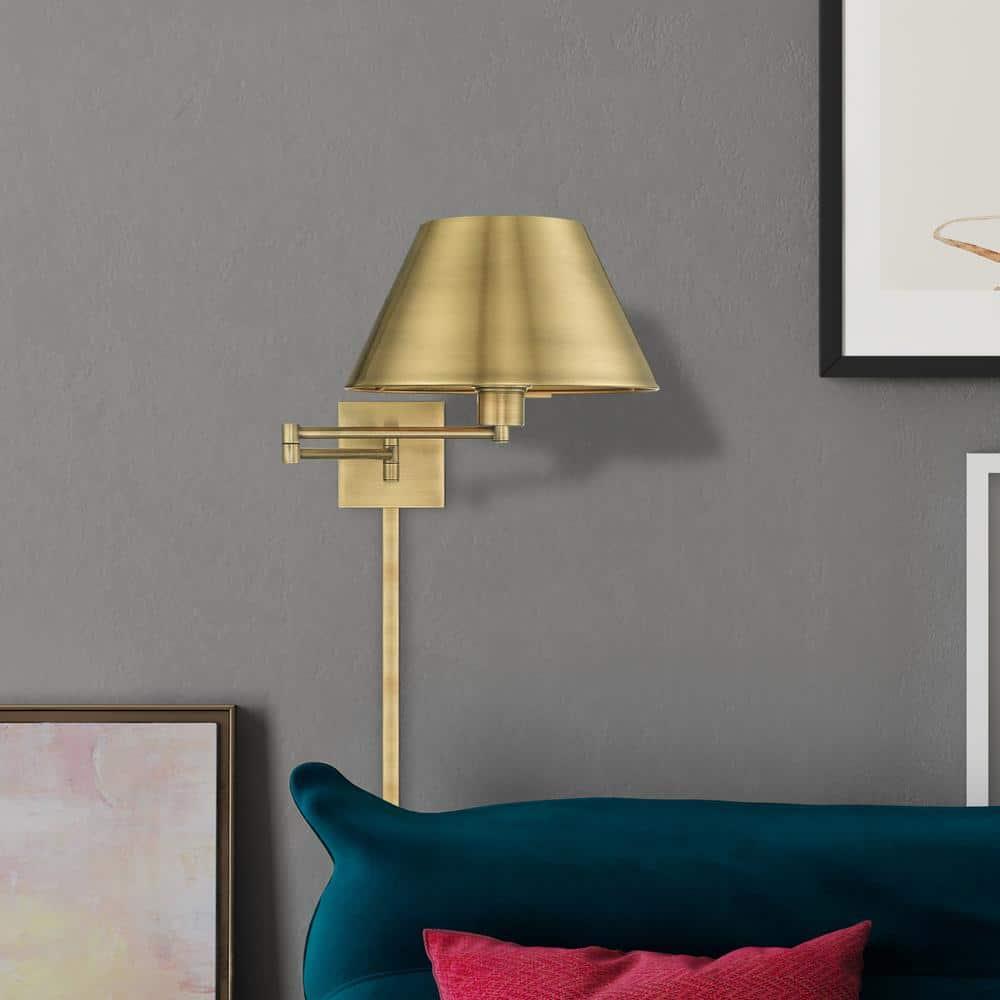 Brevan Steel Swing Arm Sconce