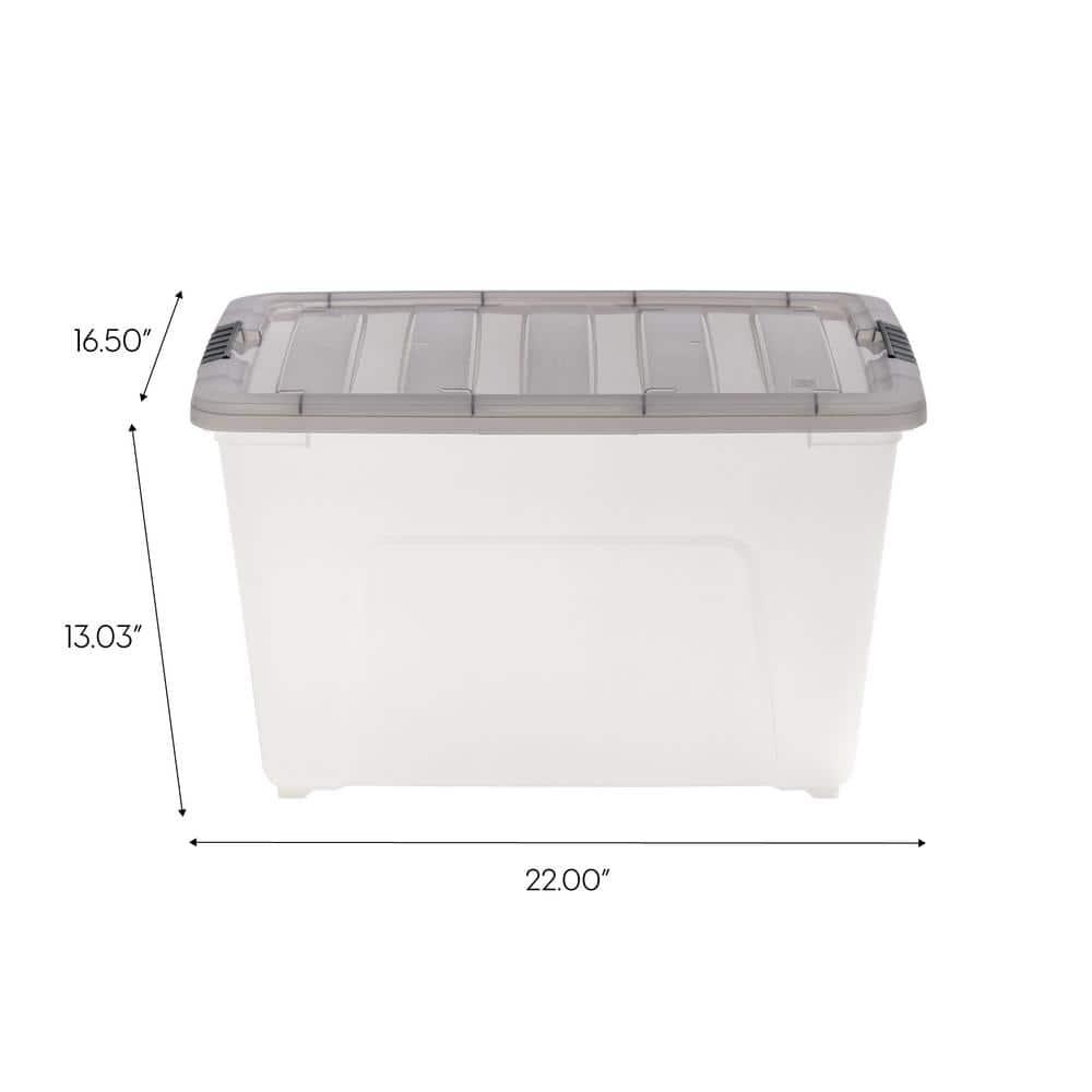 IRIS USA, Inc. Plastic Storage Box with Latching Lid in Clear & Reviews | Wayfair