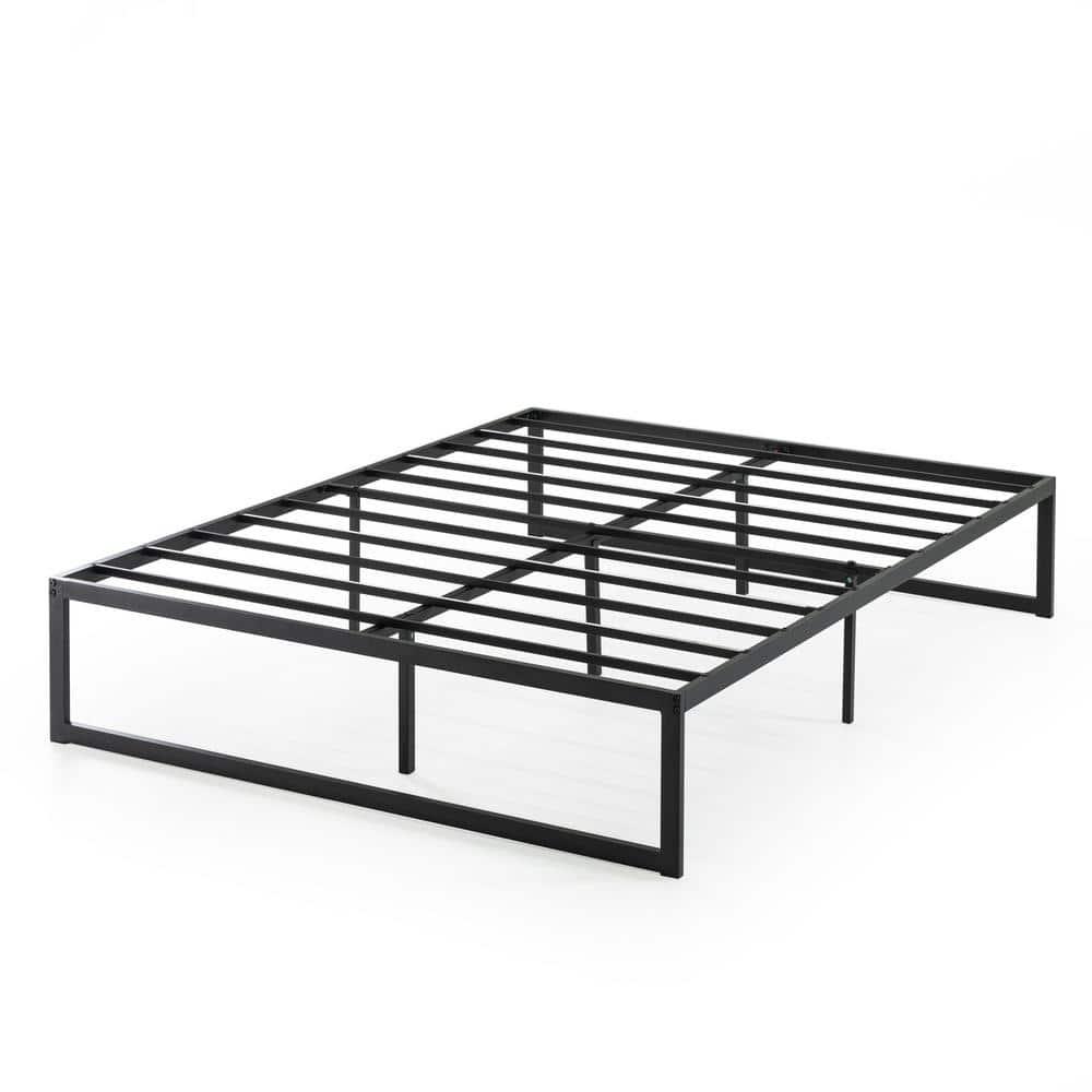 Full Abel 14" Metal Platform Bed Frame Black - Zinus: Steel Construction, No Box Spring Needed, Easy Clean