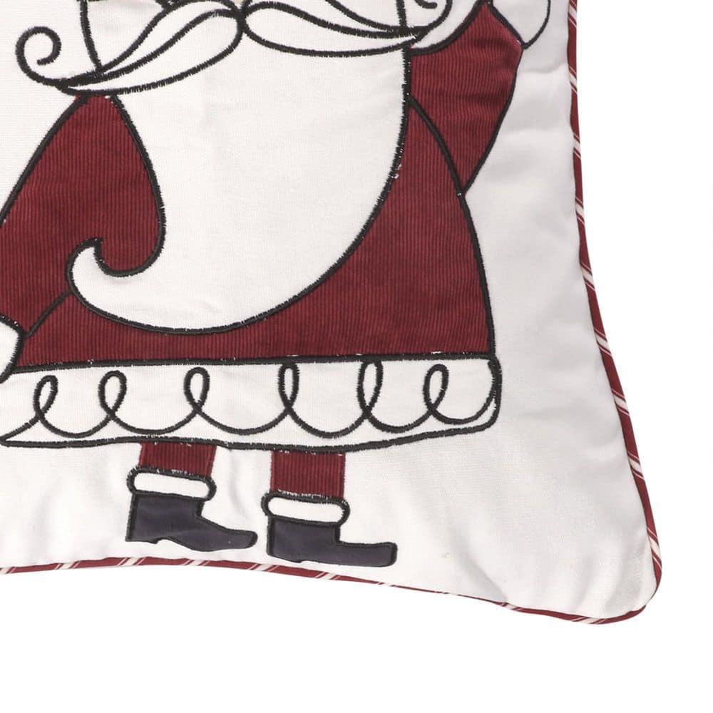 Santa Claus Lane Holiday Decorative Pillow White - Levtex Home
