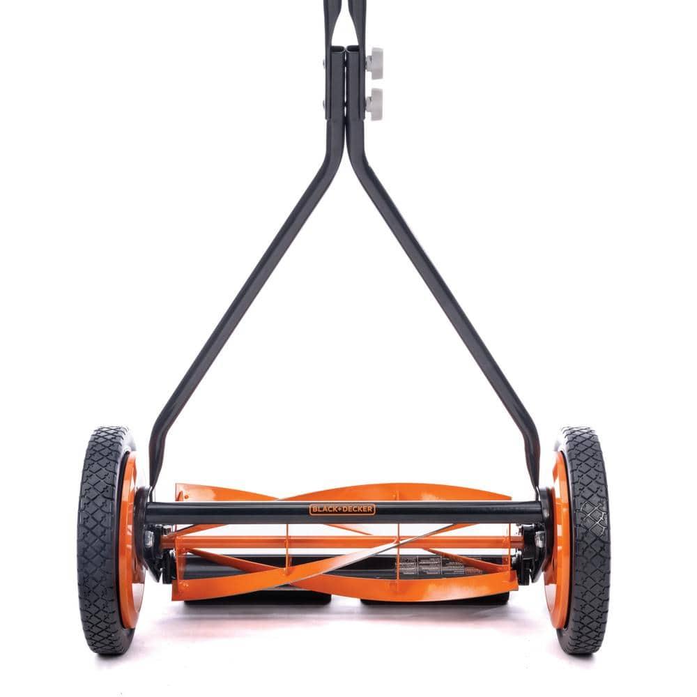16 in. 4-Blade Manual Walk Behind Reel Lawn Mower