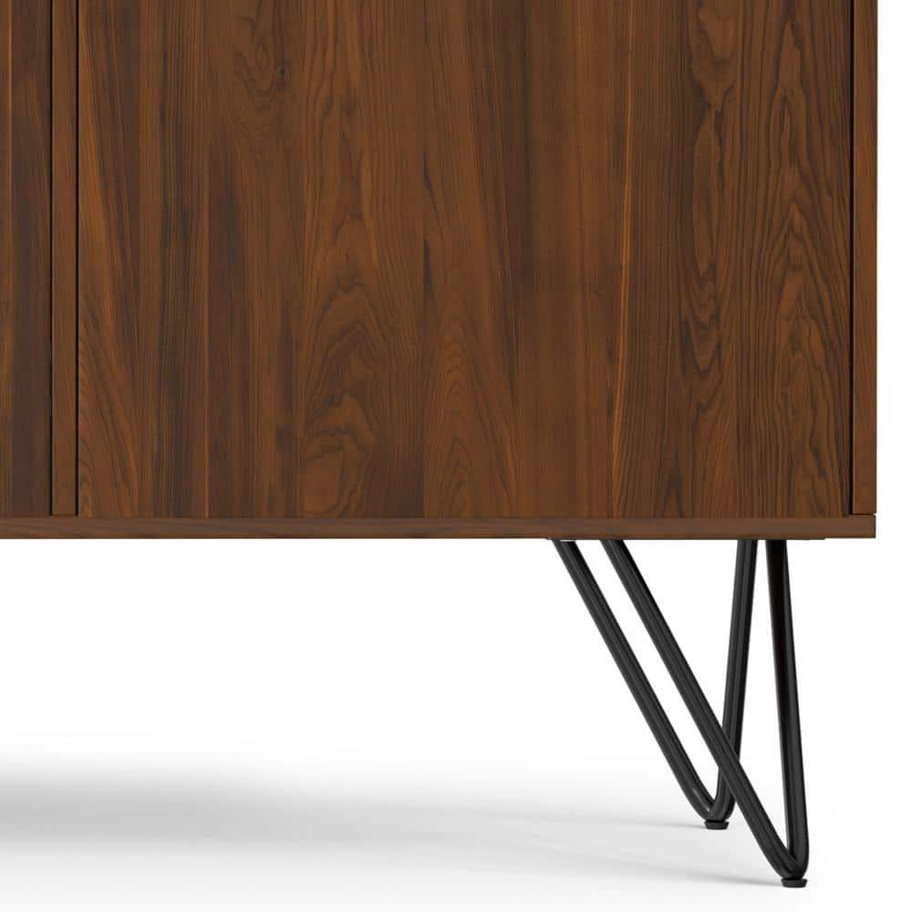 Hunter 60x18" Rectangle Contemporary Sideboard Buffet in Walnut Veneer