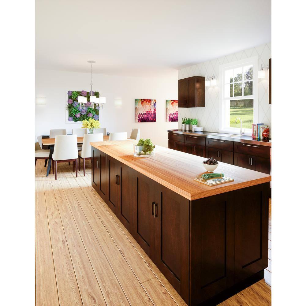Design House Brookings Unassembled (Ready-to-Assemble) Shaker Base Kitchen Cabinet B12 34.5" H, Espresso
