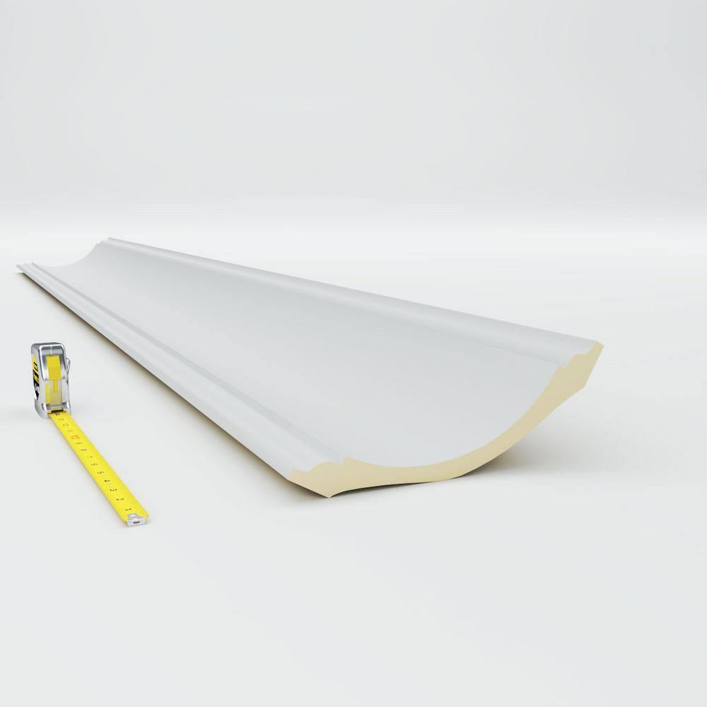 Ekena Millwork SAMPLE - Endurathane Dublin Crown Moulding, 8 3/4"H x 8 3/4"P x 12 3/8"F x 12"L, Factory Primed