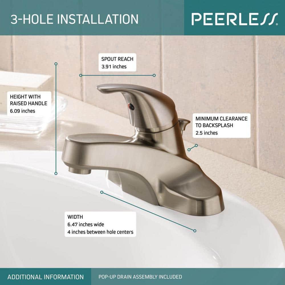 Core Centerset Bathroom Faucet with Drain Assembly, 2-handle Bathroom Sink Faucet