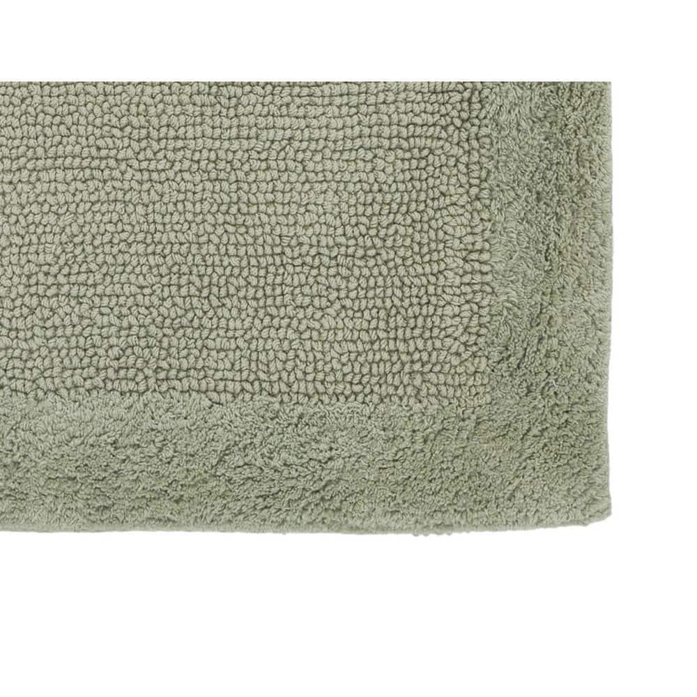 Better Trends Edge 100% Cotton Tufted Reversible Bath Rug 17" x 24" Rectangle - Dark Sage