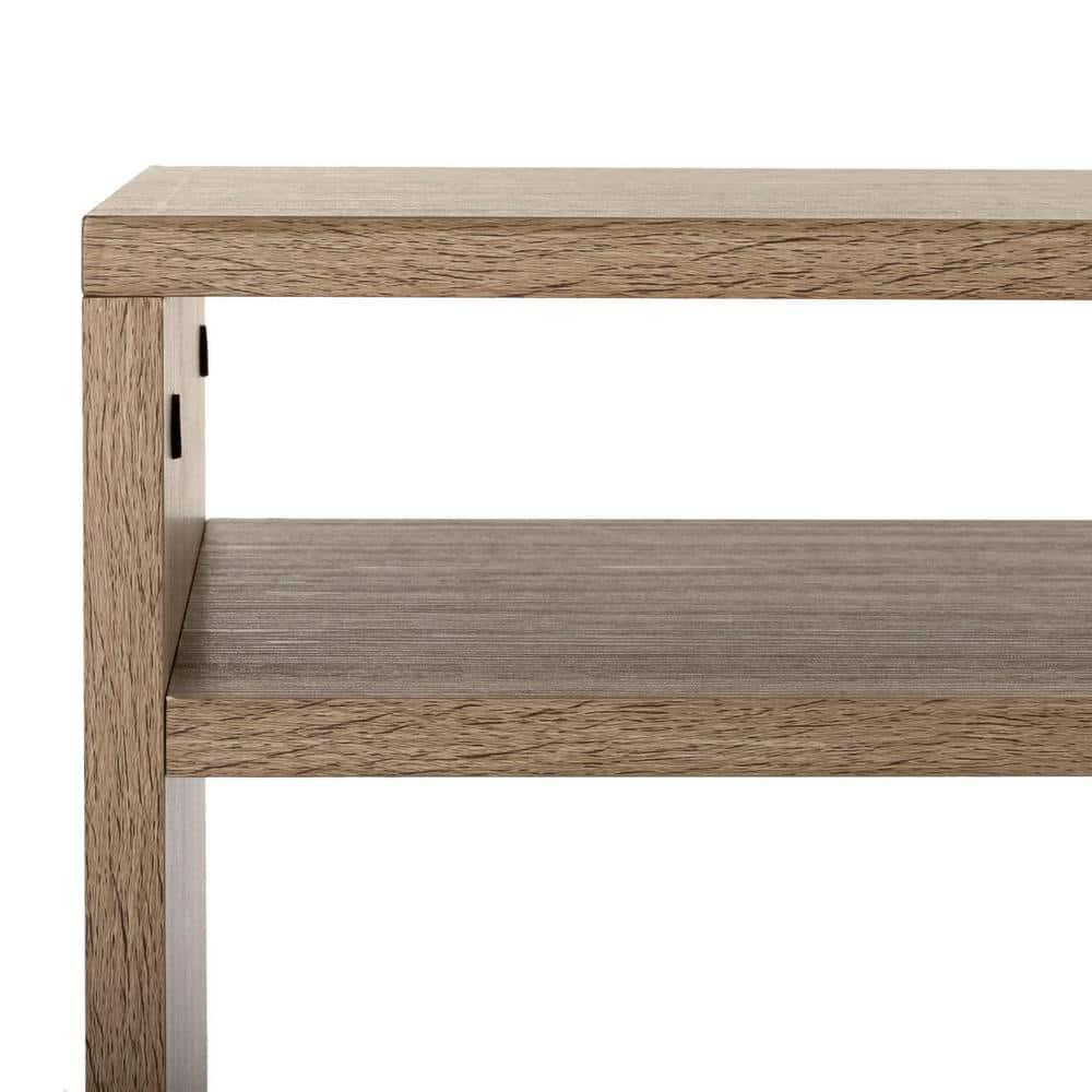 Marina Etagere - FOX4279 - Light Brown/Black - Safavieh Couture
