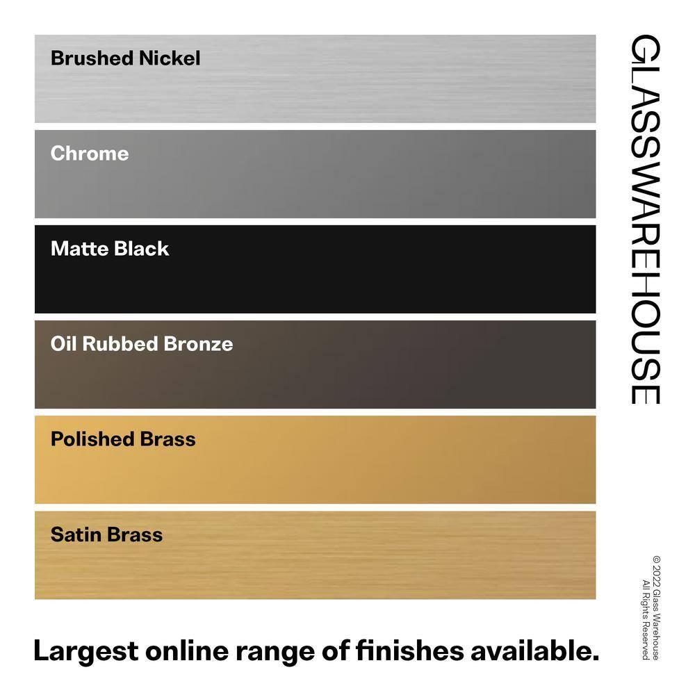 Halo 48 in. x 78 in. Frameless Glass Hinge Shower Door