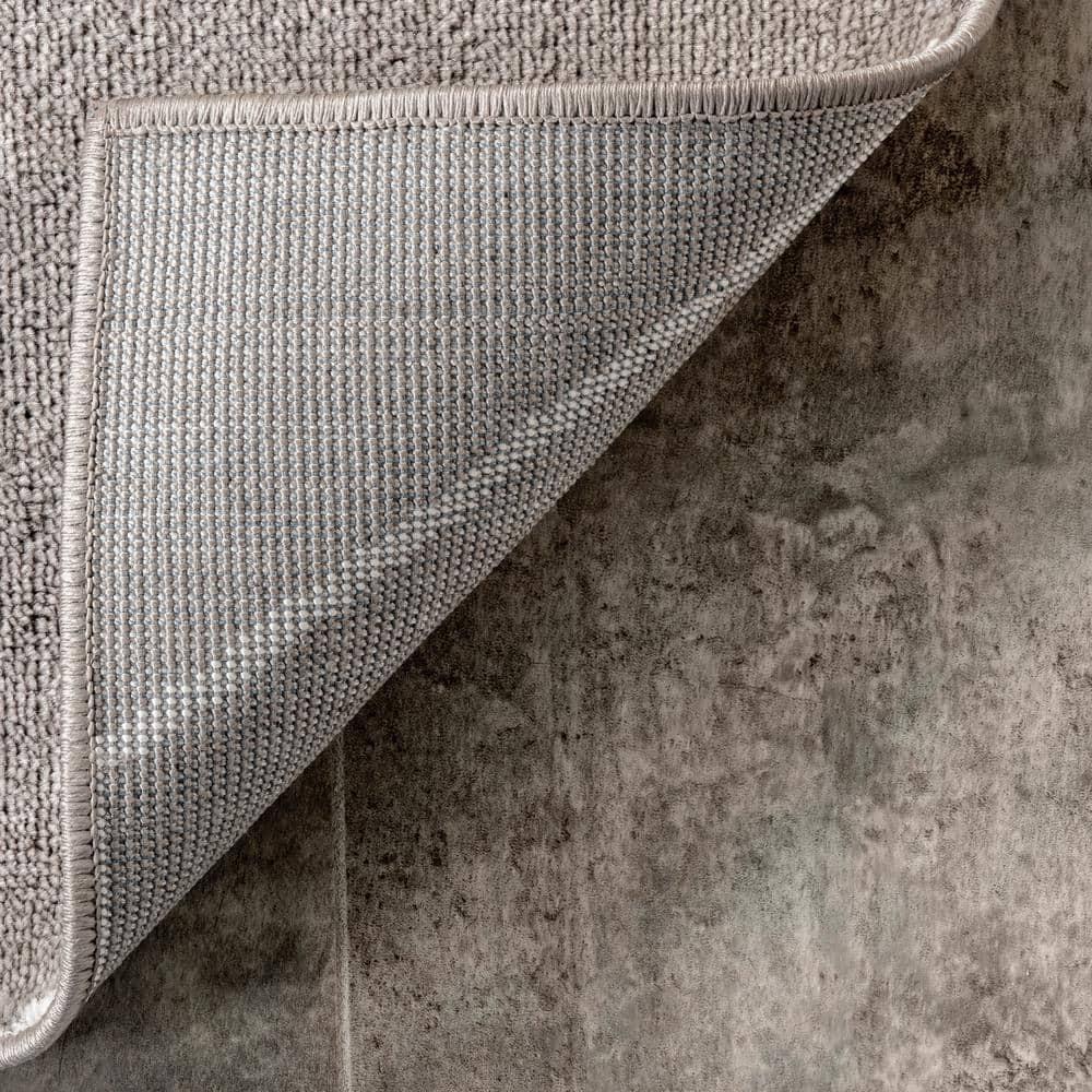 Nuloom Veronica Geometric 4x6 Indoor Area Rug for Living Room Bedroom Dining Room Kitchen, Grey/Ivory