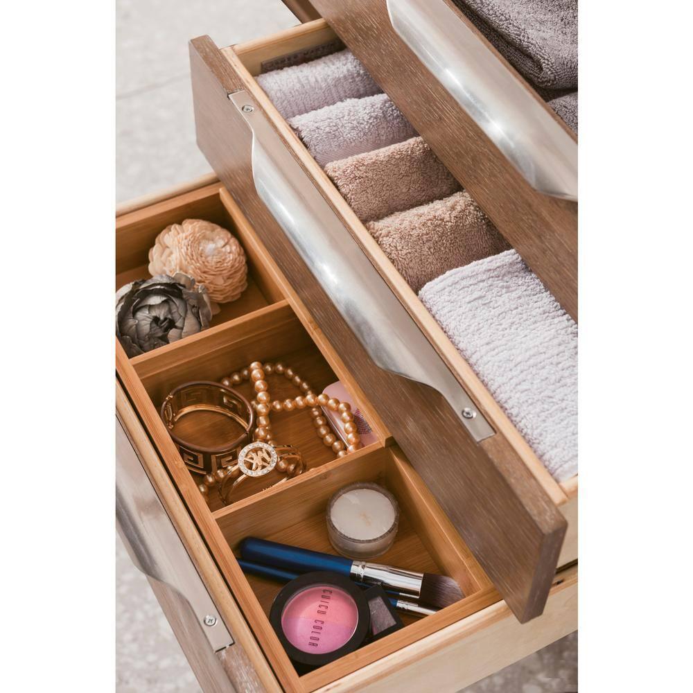 James Martin Vanities 983-V59d-W-N-Gw Columbia 60" Wall Mounted Double Basin Vanity Set -