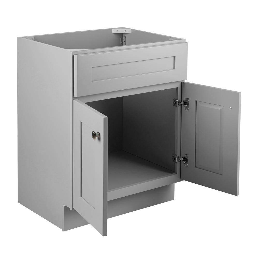 Design House Brookings 24 Inch Bathroom Vanity, Ready to Assemble, Solid Wood, Sherwin Williams – Design House, 587063