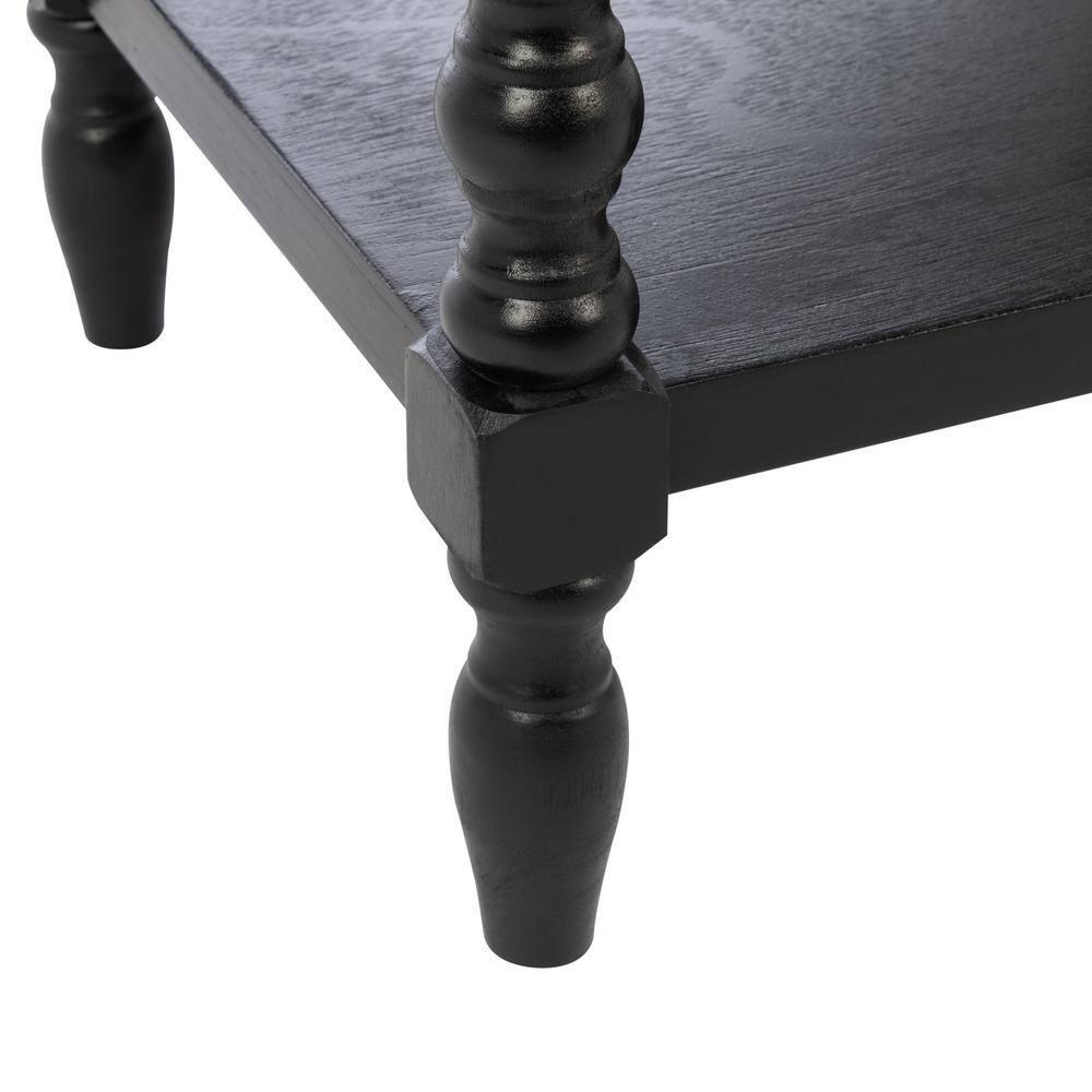 Dakota Fields Solid Wood Top End Table with Storage