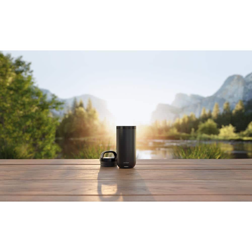 Ember 16oz Temperature Control Smart Tumbler Mug Slate Black: Stainless Steel, Hand Wash, Hot Beverages