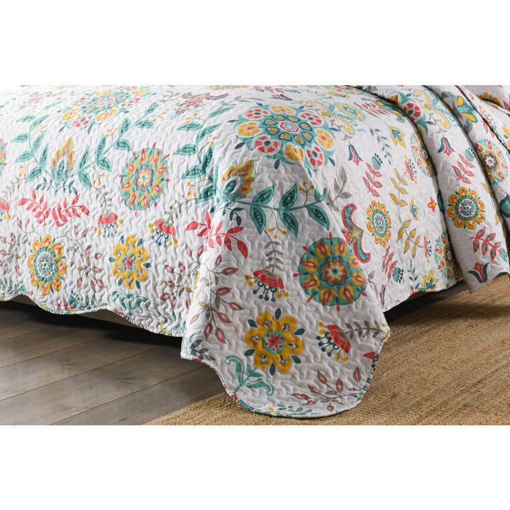 Bohemian Floral Quilt Set