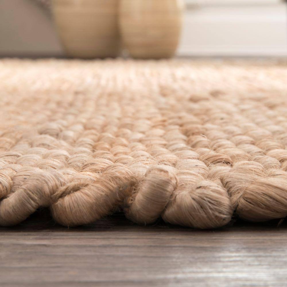 nuLOOM Hailey Handwoven Jute Area Rug, 5' x 8', Natural