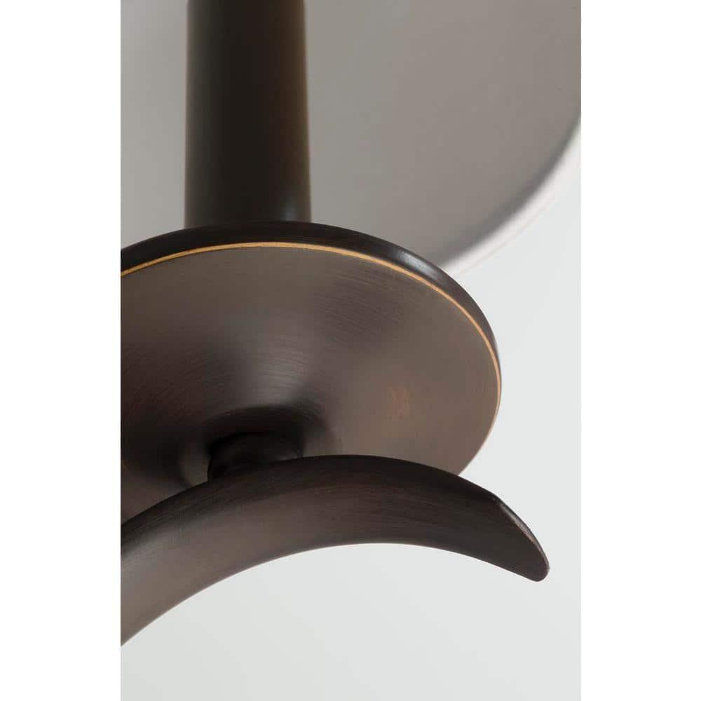 Progress Lighting, Inspire Collection, 1-Light Wall Sconce, Antique Bronze, Etched Glass Shade