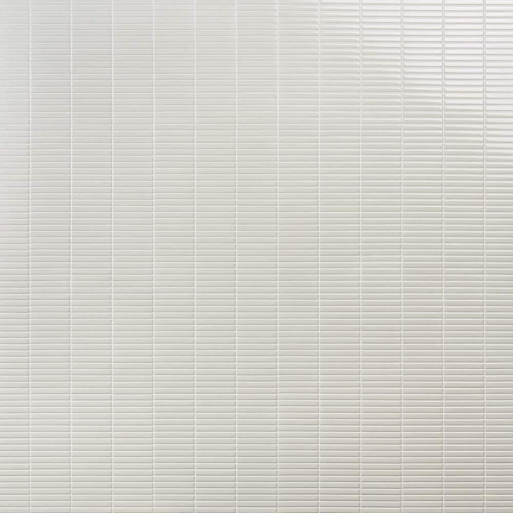 Monogram Stacked 11.19 In. X 11.9 In. Glossy Porcelain Mosaic Floor And Wall Tile (0.92 Sq. Ft. / Each)