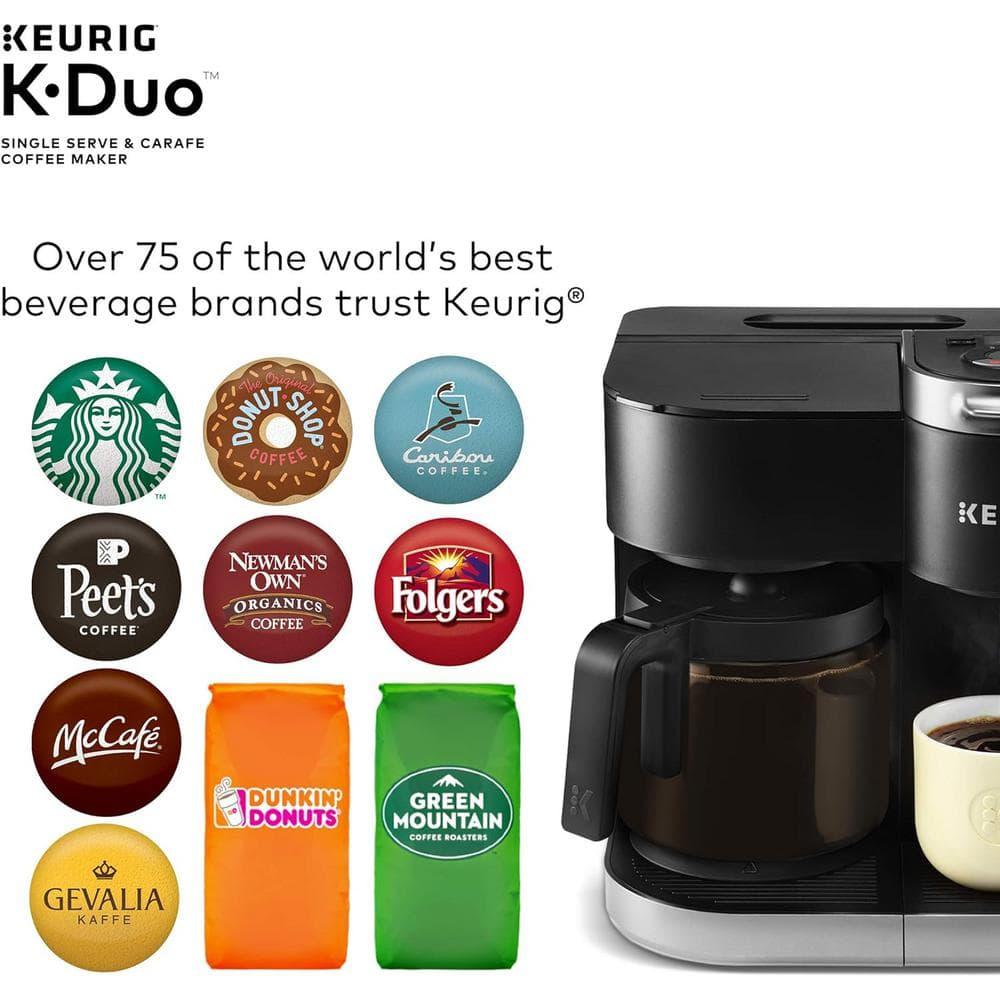 Keurig K-Duo Coffee Maker, with Single-Serve K-Cup Pod, and 12 Cup Carafe Brewer