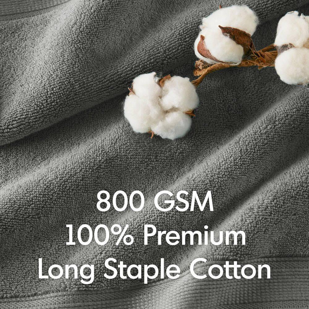 Madison Park Signature 800GSM Ultra-Soft 100% Cotton Absorbent Towel Set