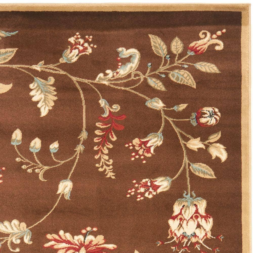 Lyndhurst LNH552 Power Loomed Accent Rug - Brown/Multi - 3'3"x5'3" - Safavieh