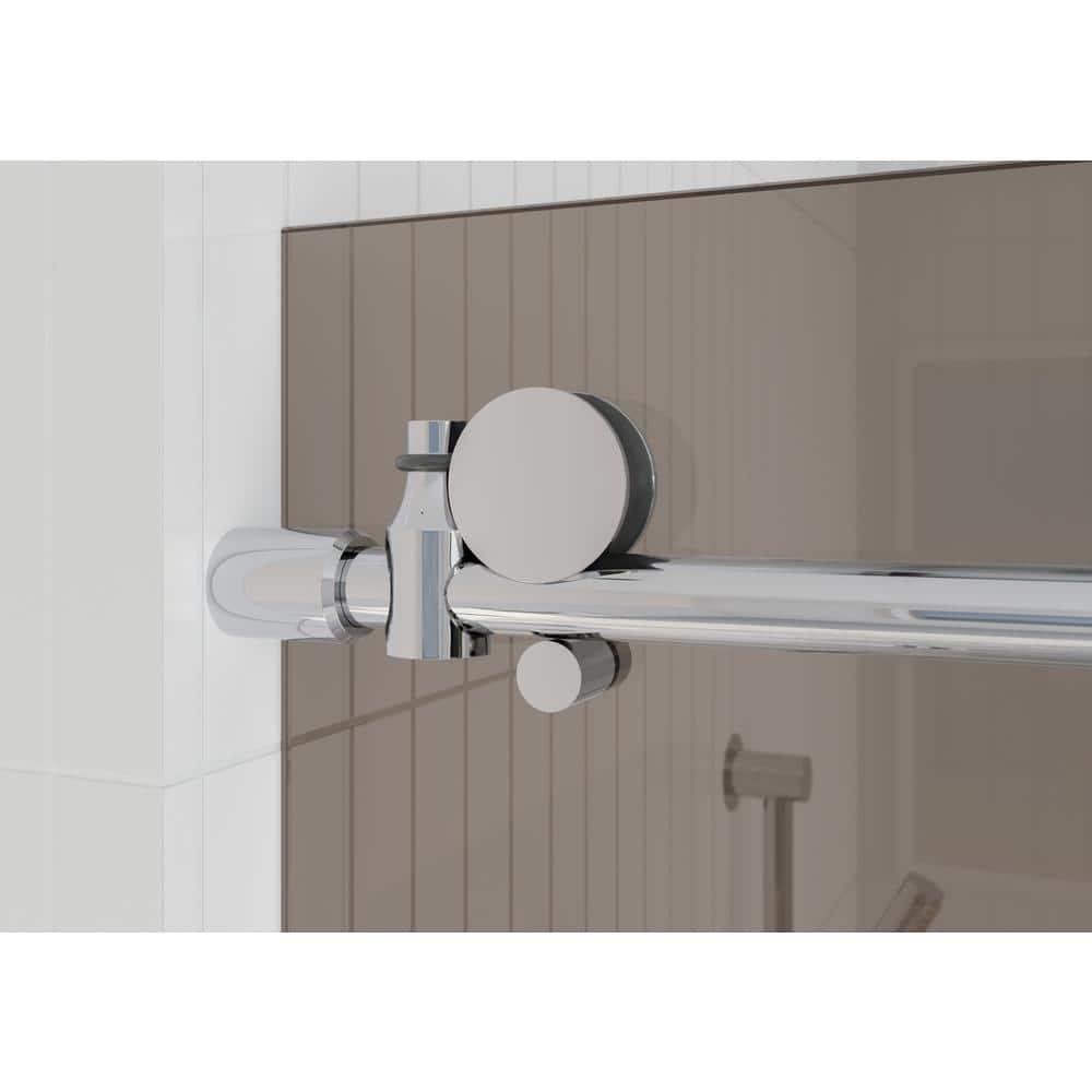 Equinox 56 - 60 in. x 78 in. Fully Frameless Tinted Sliding Shower Door