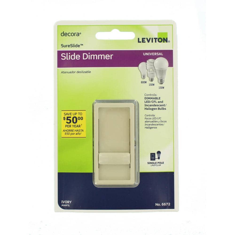 Tamper Resistant Slide Single Pole Dimmer