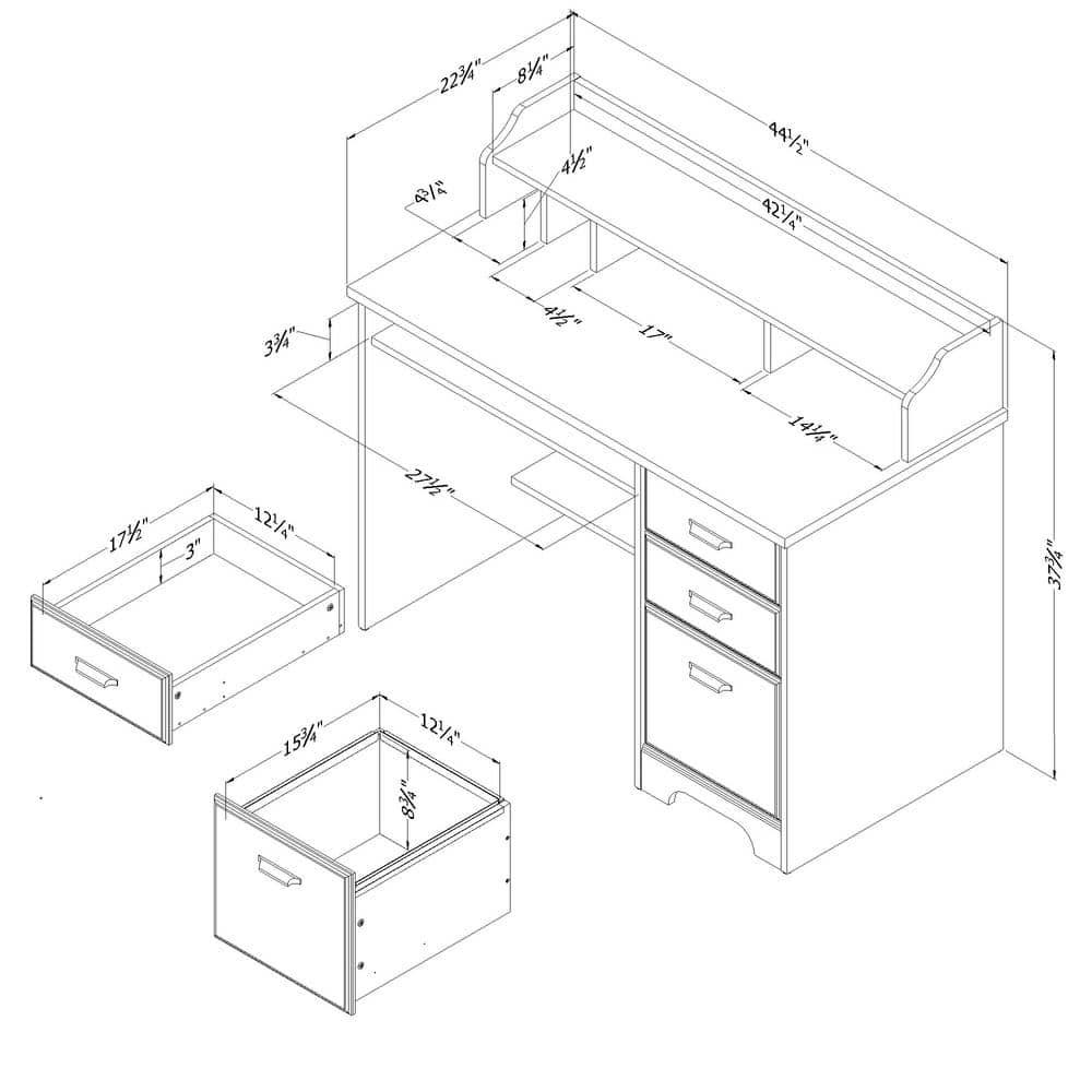 Versa Desk with Hutch