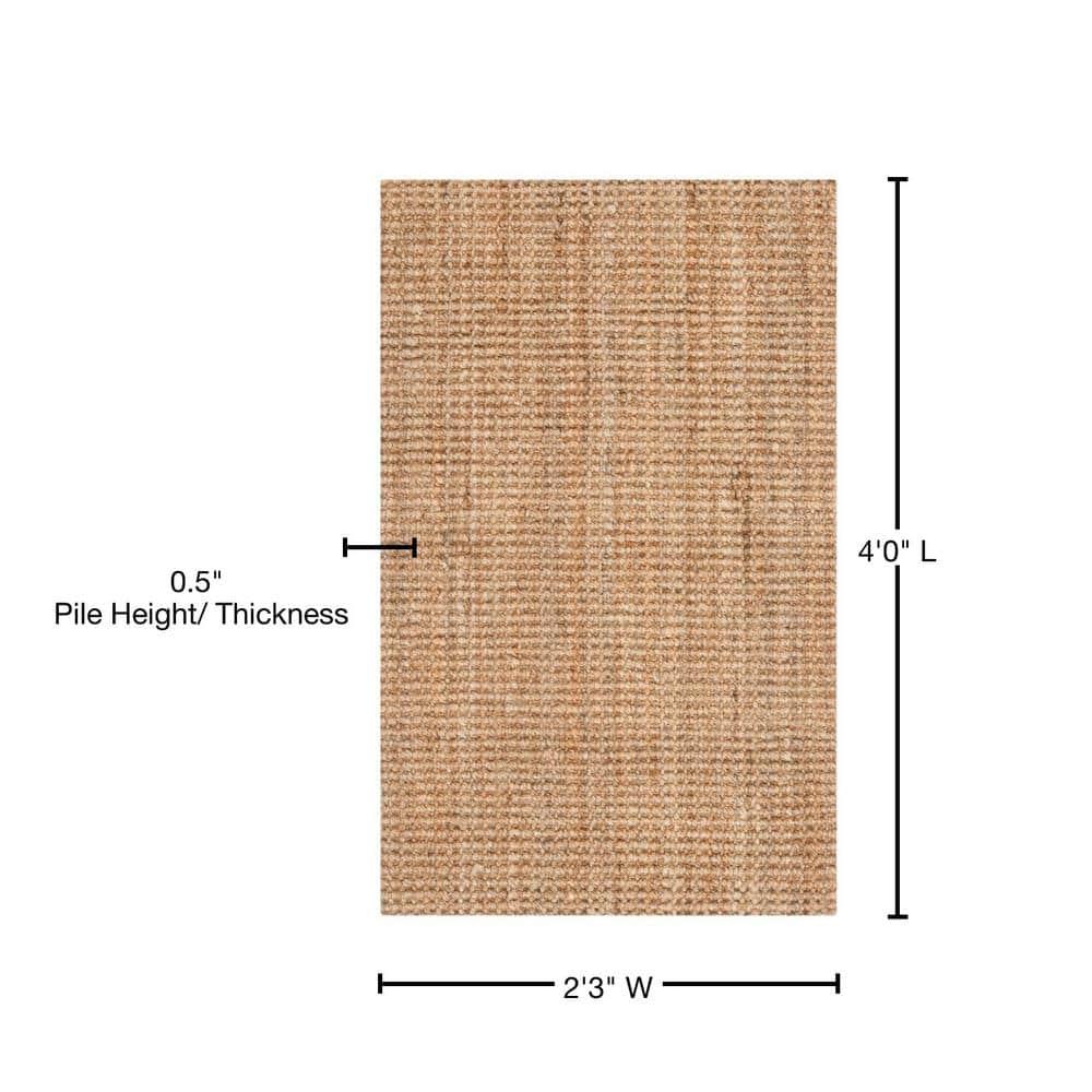 Natural Fiber NF730 Hand Woven Accent Rug - Natural - 2'3"x4' - Safavieh.