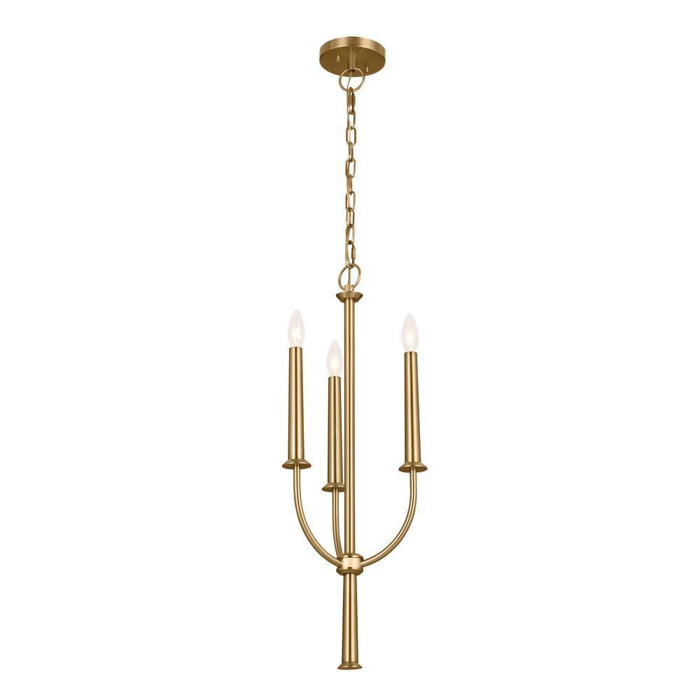 Kichler Lighting Florence 3 - Light Chandelier in  Brushed Natural Brass