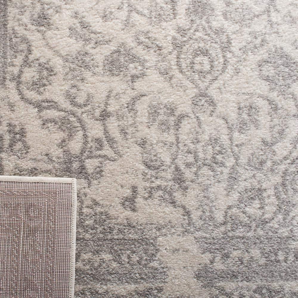 Adirondack ADR101 Power Loomed Runner Rug - Ivory/Silver - 2'6"x10' - Safavieh.