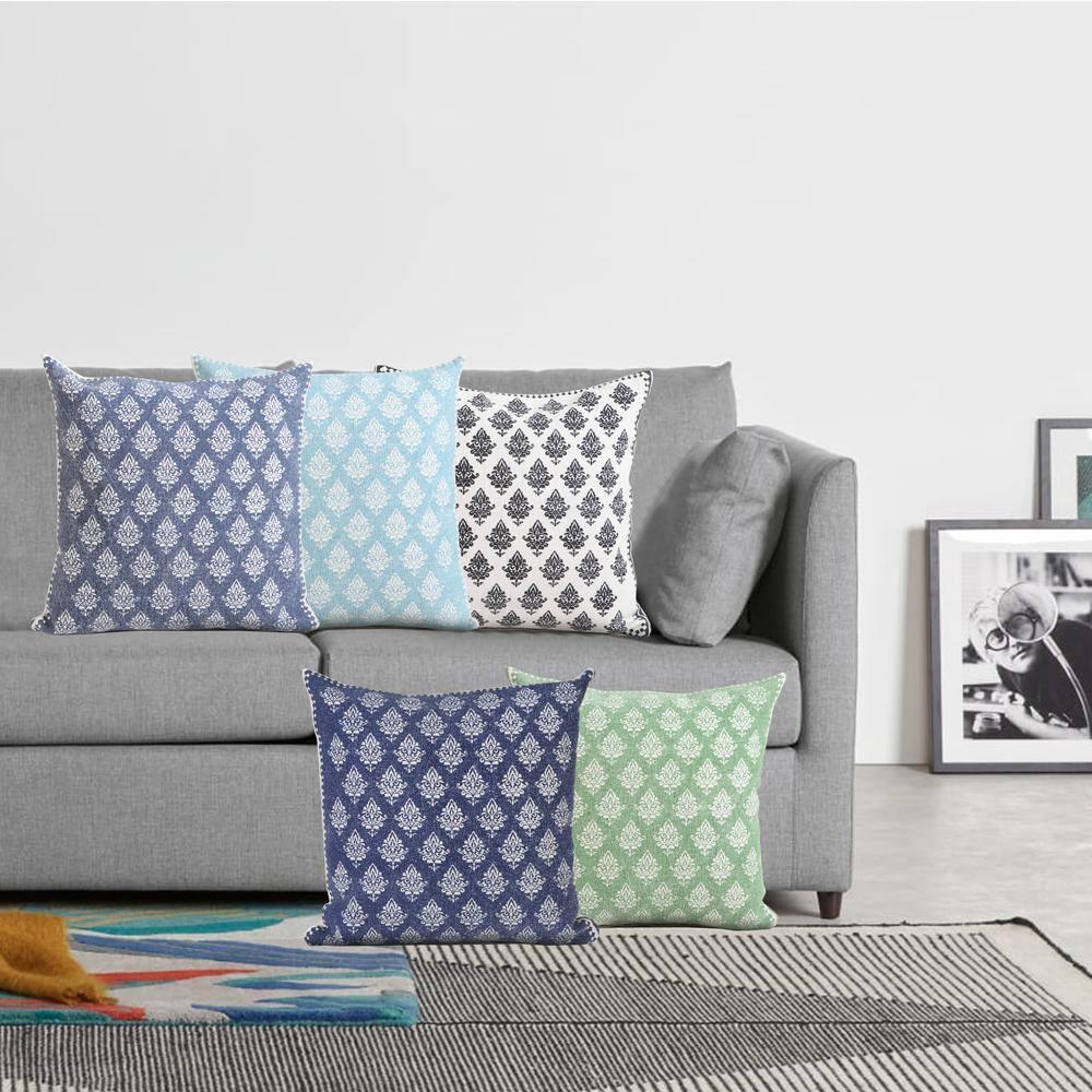 Classic Cotton Square Throw Pillow 20" x 20" - Neutral Tone