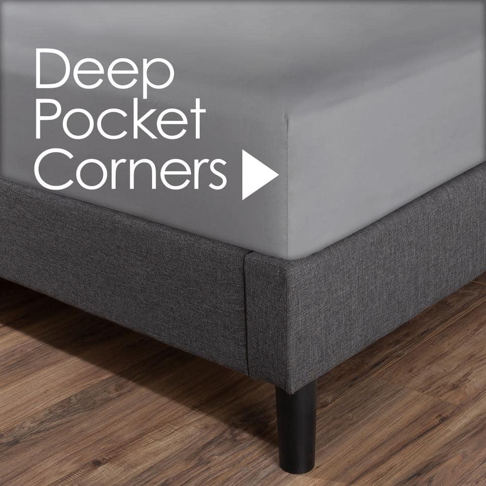 Lavish Home Series 1200 Brushed Microfiber Sheet Set - Wrinkle, Stain & Fade Resistant Bed Linens & Pillowcases