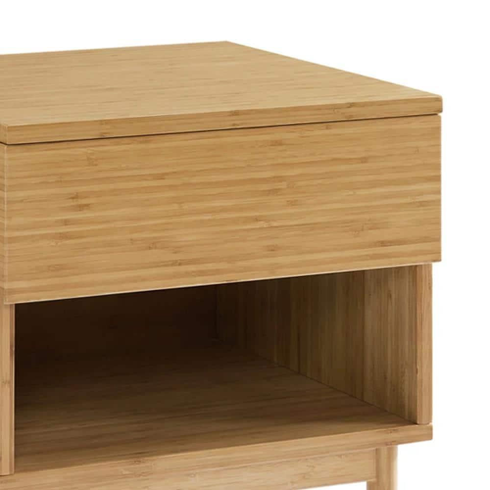 Eco Ridge by Bamax Ria 1 Drawer Nightstand, Caramelized