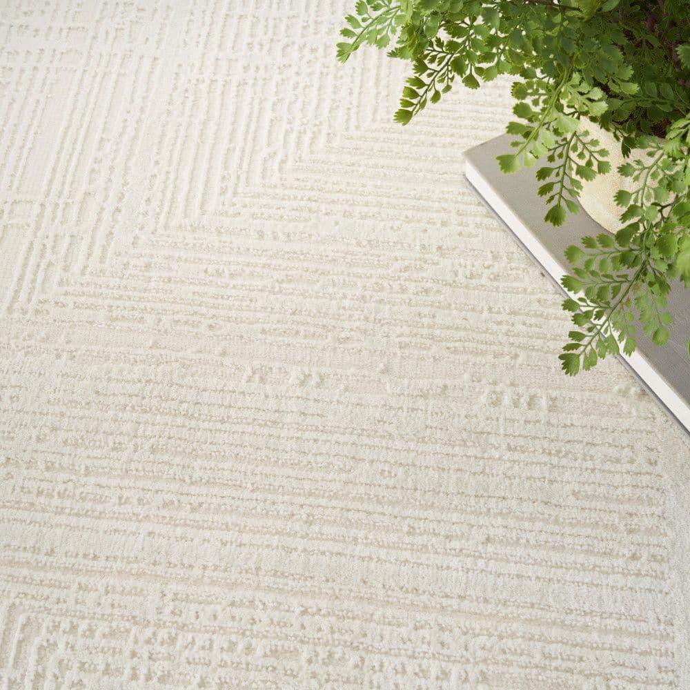Nourison Eco-Friendly Contemporary Ivory 9' x 12' Area Rug (9x12)