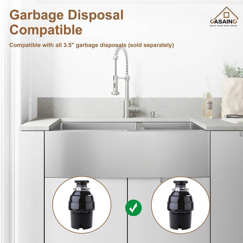 30" L x 22" W Apron Farmhouse Kitchen Sink with Faucet Included